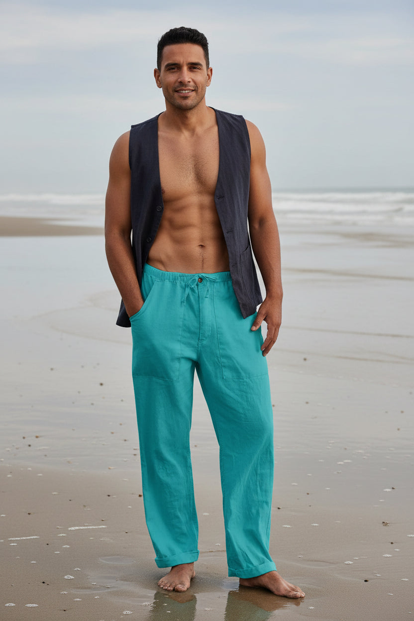 Pantalon à taille élastique