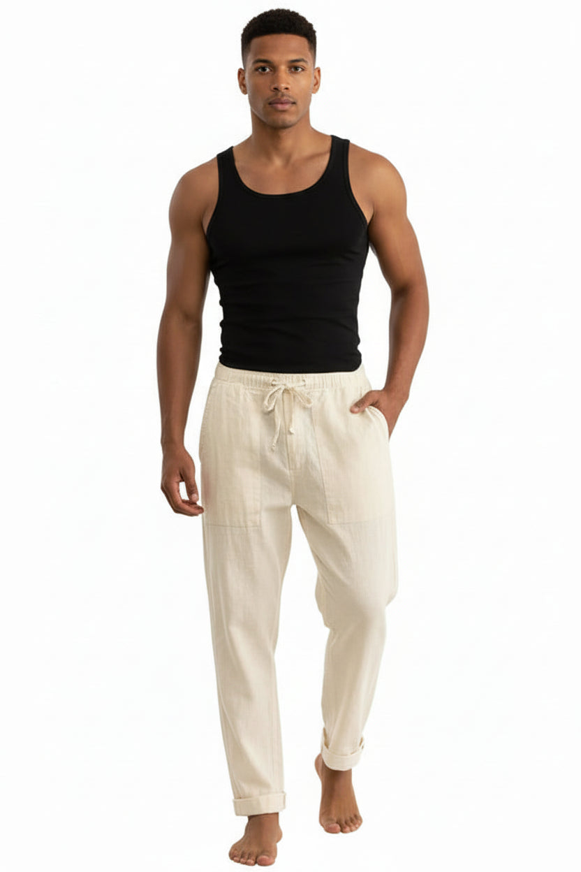 Pantalon à taille élastique