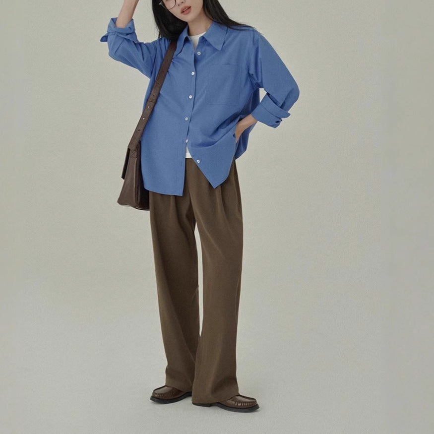 Classic Series Versatile Shirt Loose Blouse Jacket for Women
