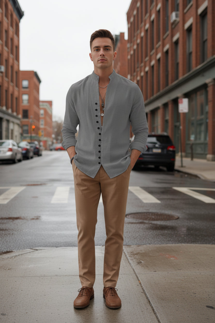 Chemise à manches longues