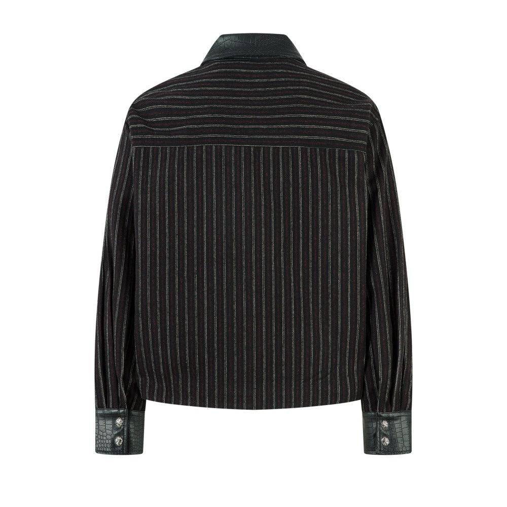 Vertical striped jacket
