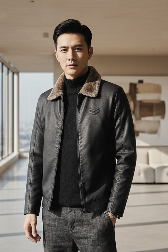 Veste en cuir