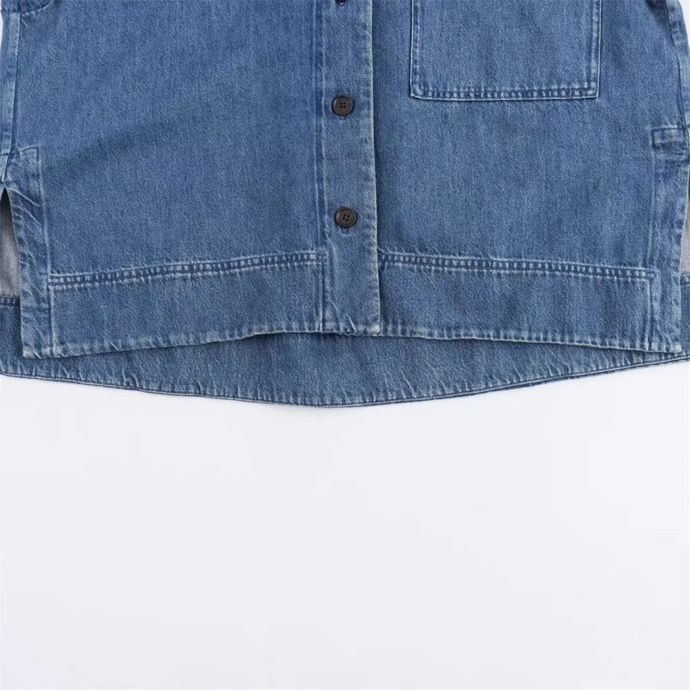 Fashion denim jacket women's new loose casual top