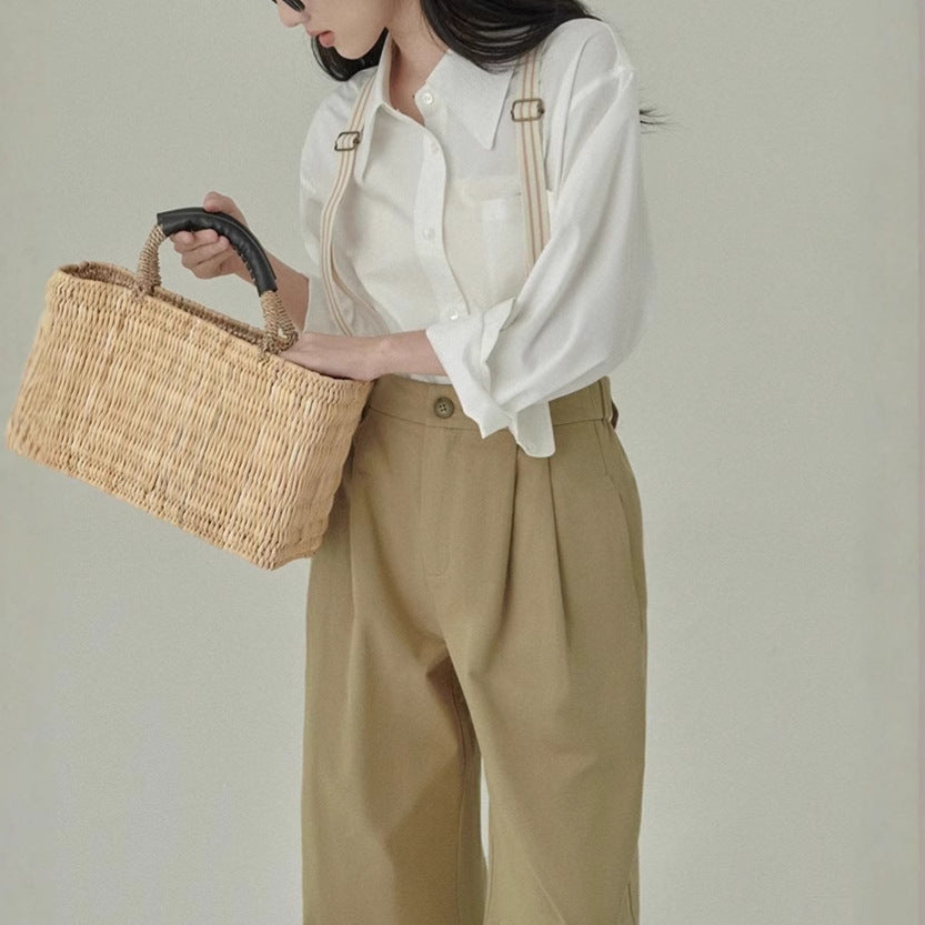 Classic Series Versatile Shirt Loose Blouse Jacket for Women