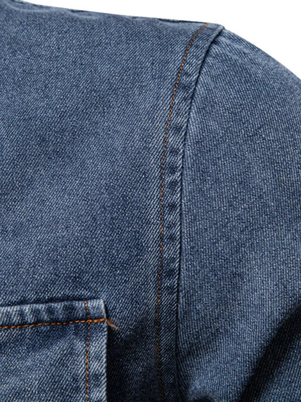 Men's Snap Down Long Sleeve Denim Shirt