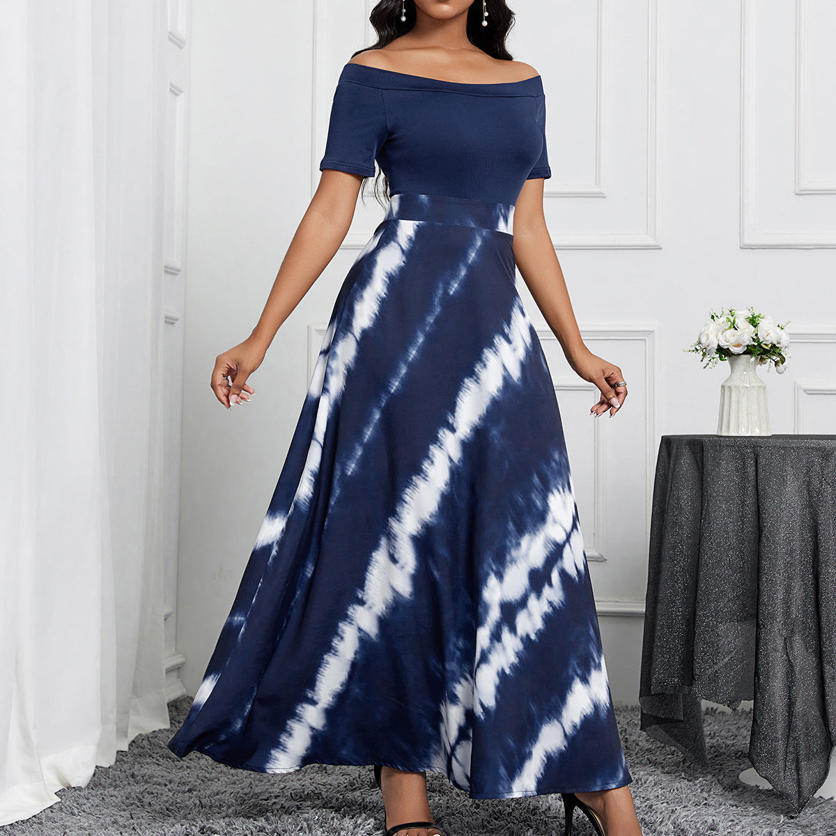 Elegant One-Shoulder Design Dress for WomenSpring and Summer New Arrival, Unique Style