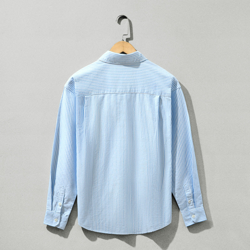 Men's striped long sleeved shirt