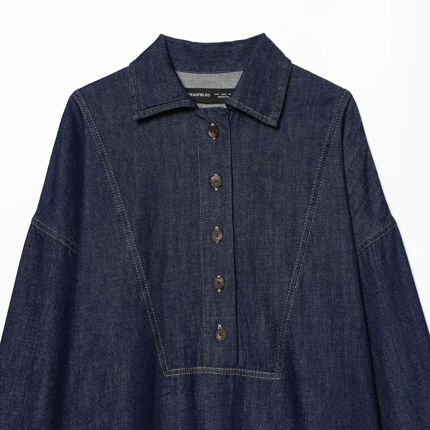 Women's versatile denim shirt
