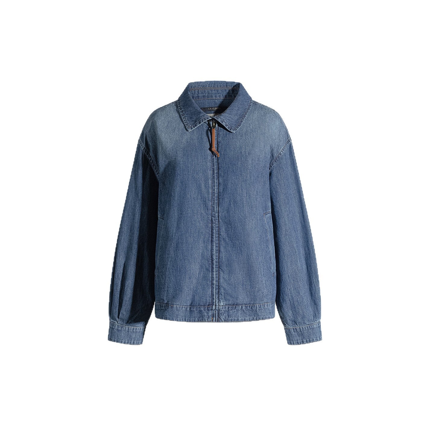 Autumn New Denim Jacket Old Money Style Loose Zip-Up Vintage Denim Outwear Set for Women