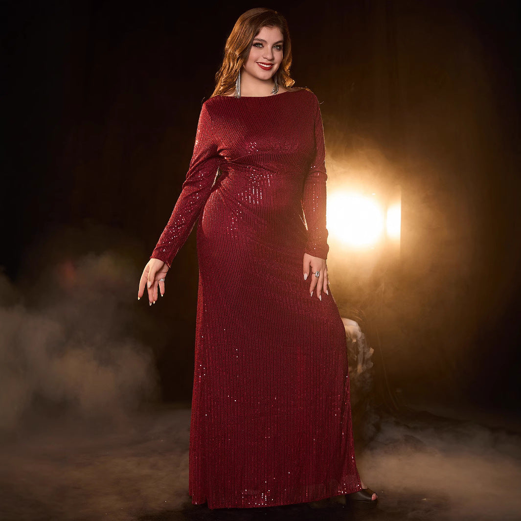 Elegant Wine Red Cocktail Dress for WomenPlus SizeStyle Evening Gown, Formal Occasion Dress