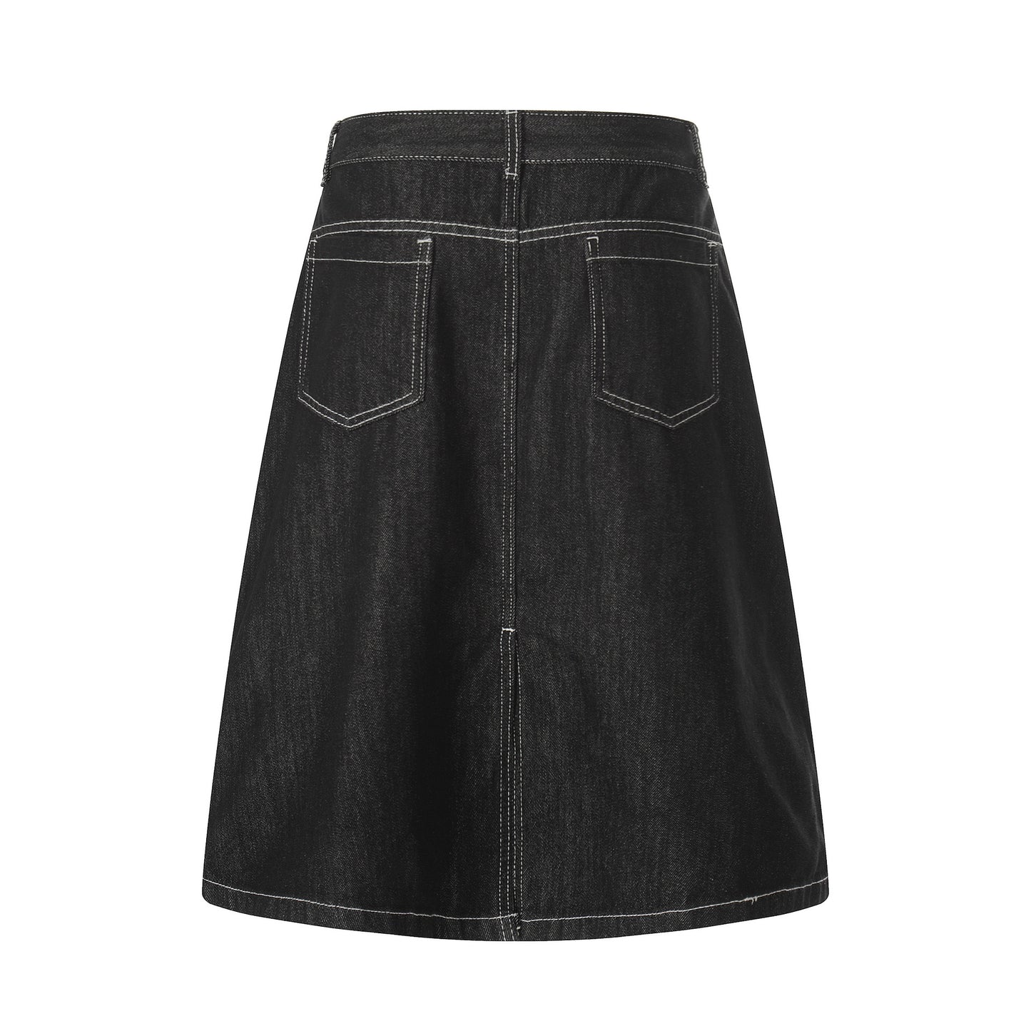 Spicy girl button design denim skirt for women