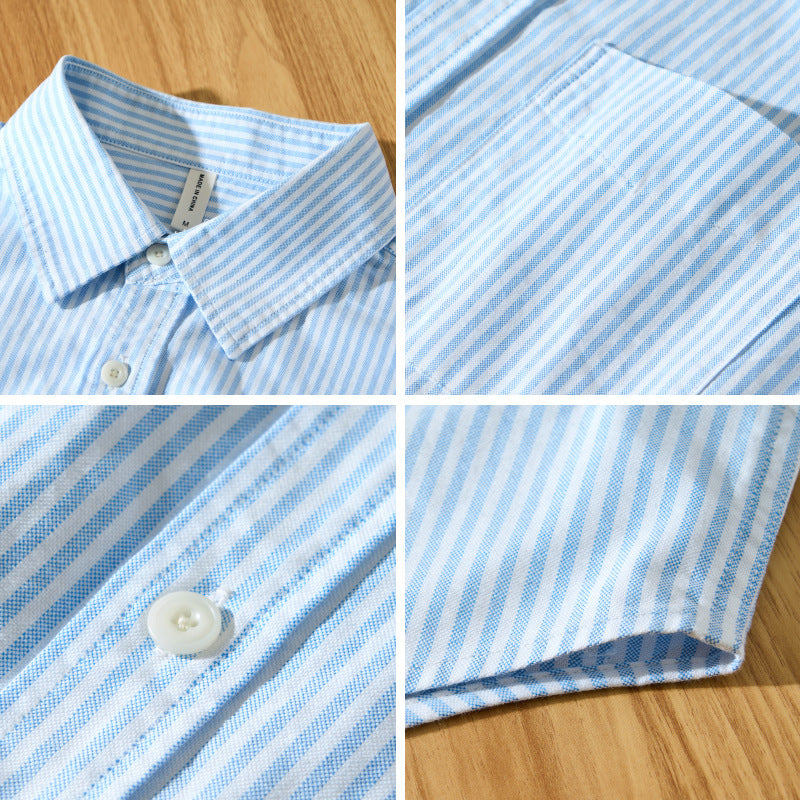 Men's striped long sleeved shirt