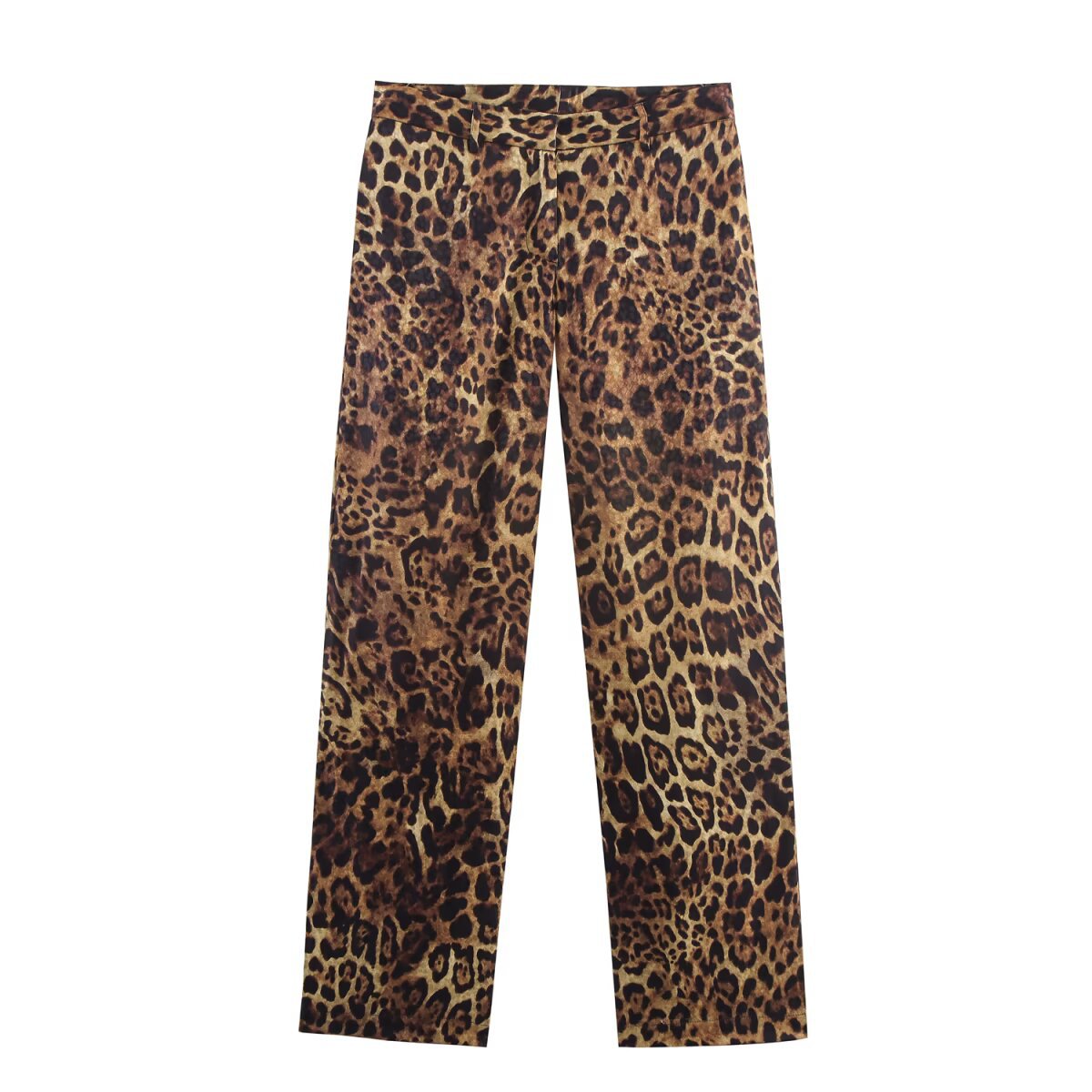 Animal print jacquard suit+pants set