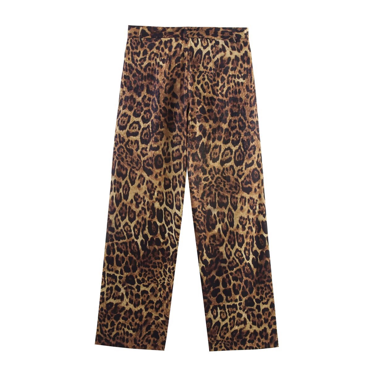 Animal print jacquard suit+pants set