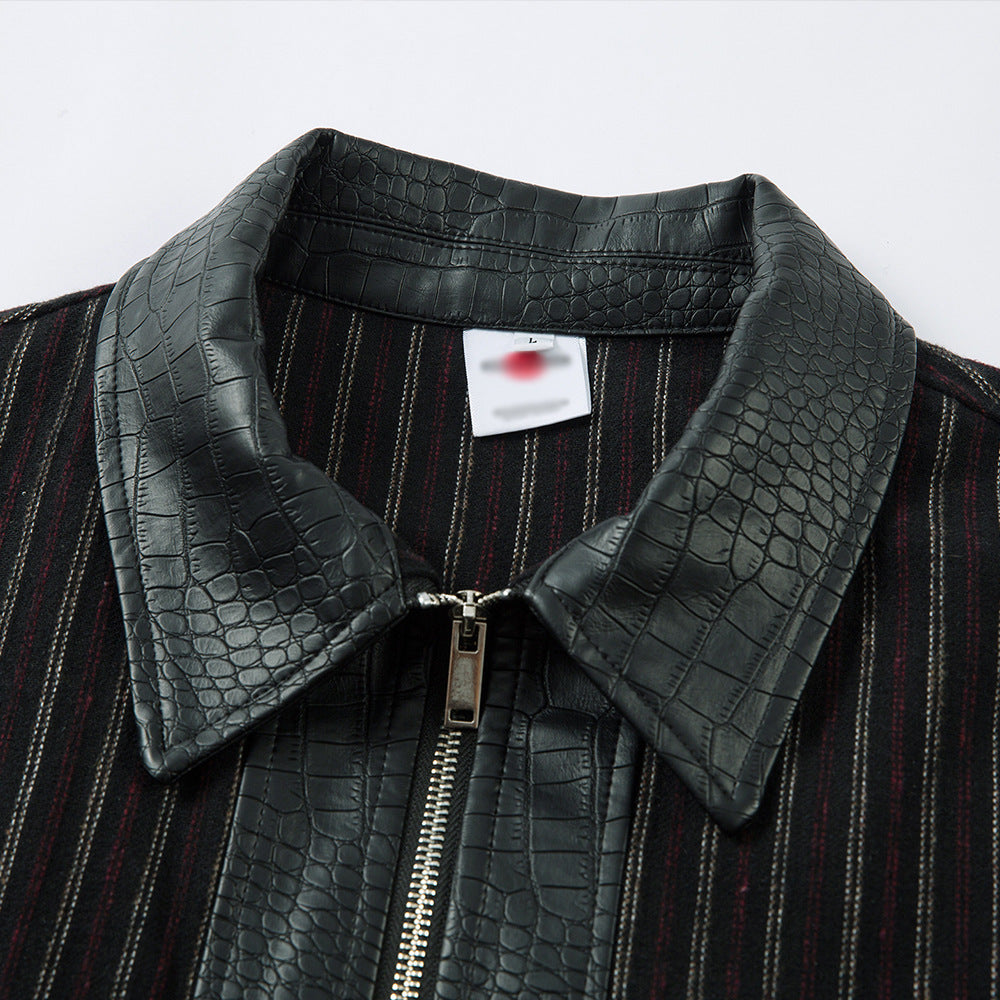 Vertical striped jacket