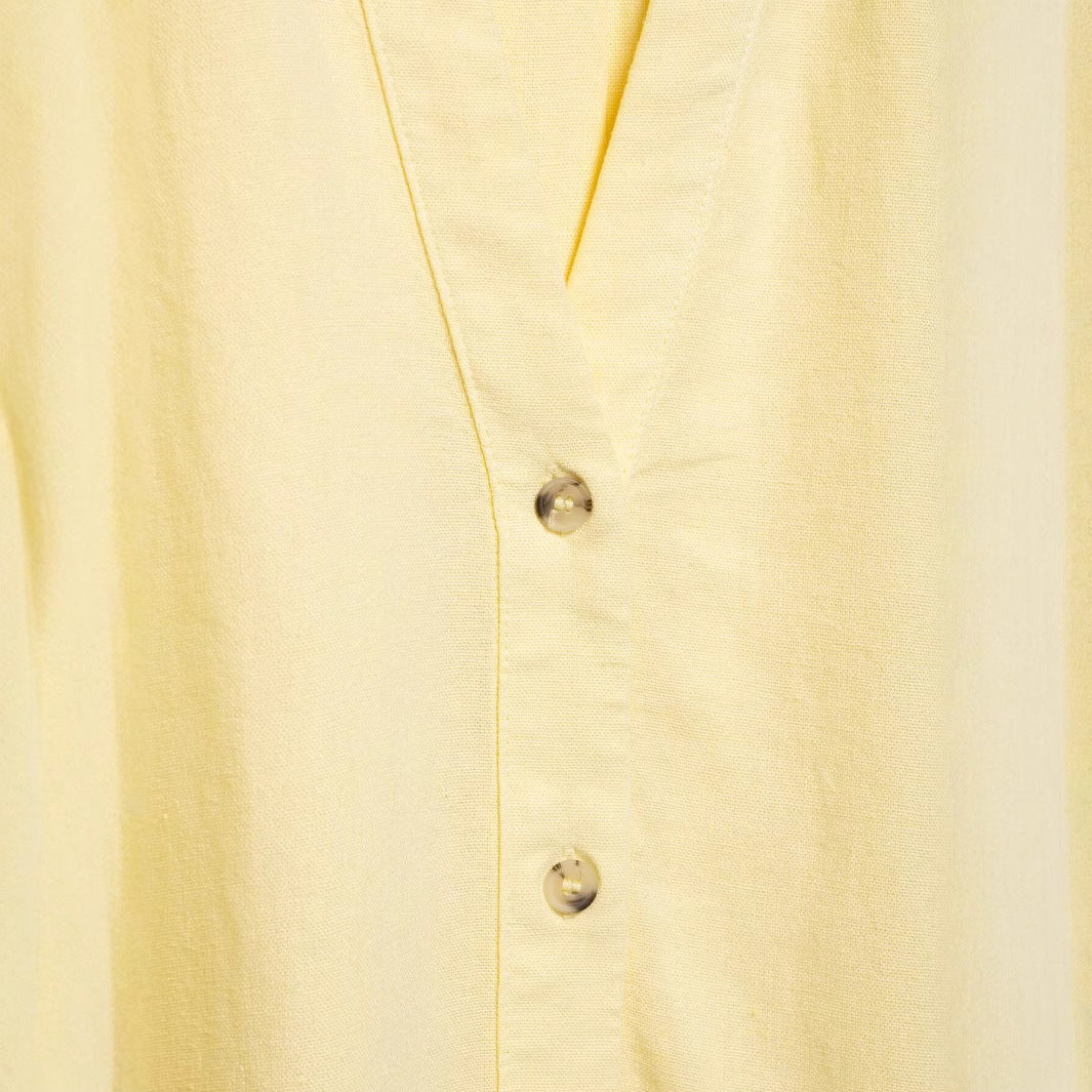 Collar long sleeved loose casual shirt top for women