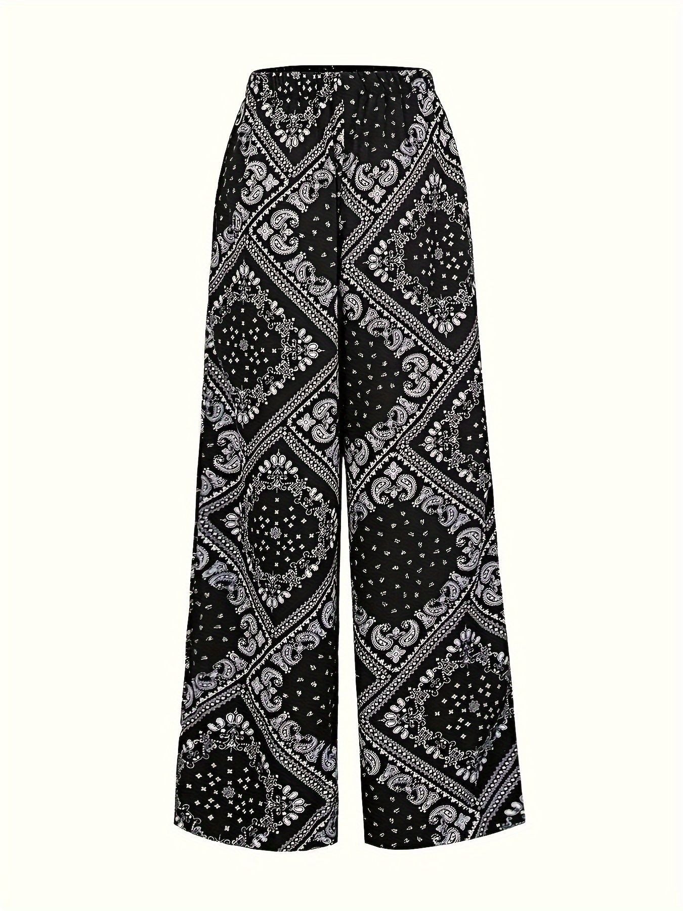 High waisted slanted pocket straight leg pants