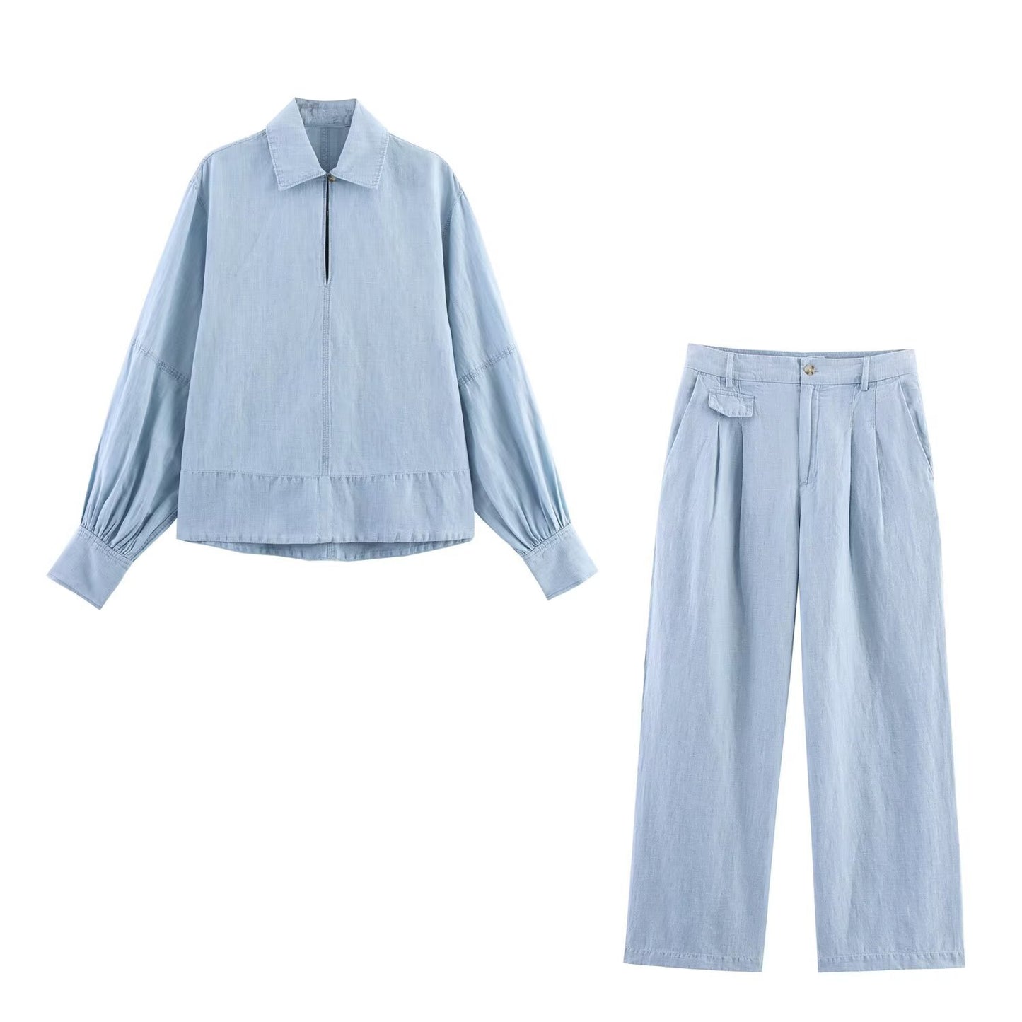 Cowboy long sleeved shirt top+pants set