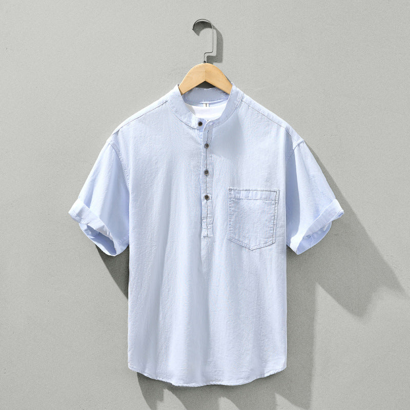 Men's short sleeved shirt loose top