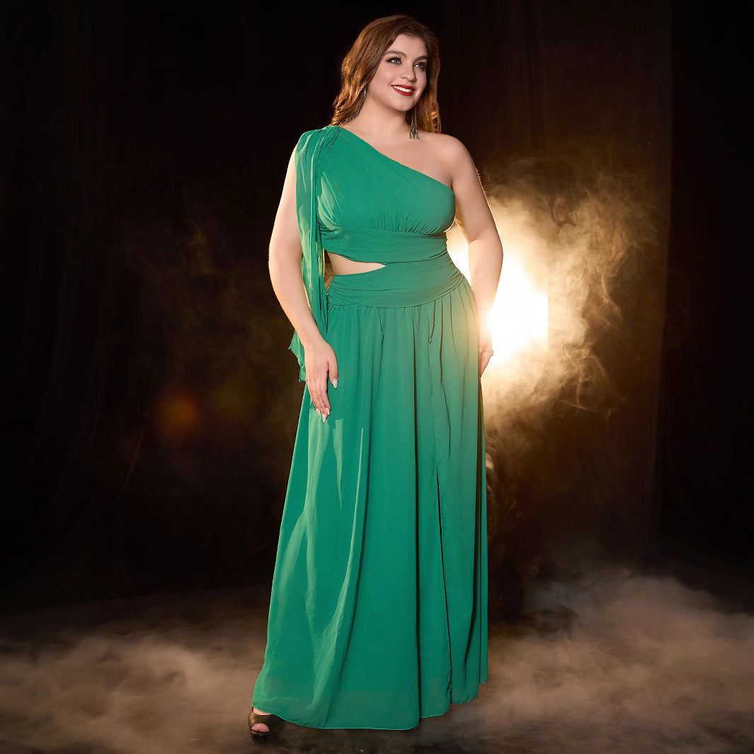 Elegant Long Dress for WomenStyle Sexy Off-Shoulder Maxi Gown with Flared Skirt for Evening Party