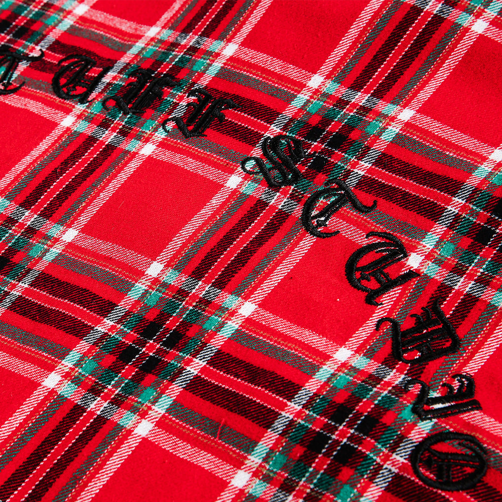 Loose plaid shirt
