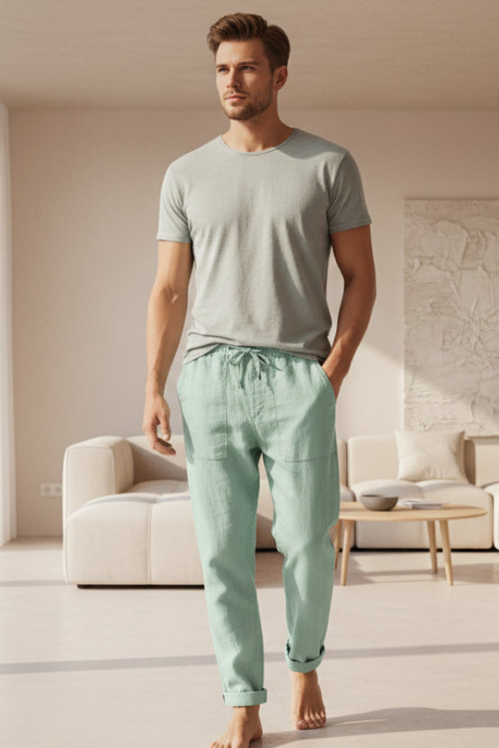 Pantalon à taille élastique