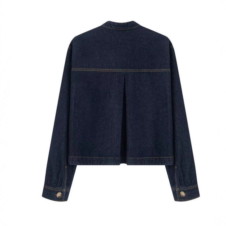 Denim Jacket for Women, Twill Fabric, Casual Outerwear