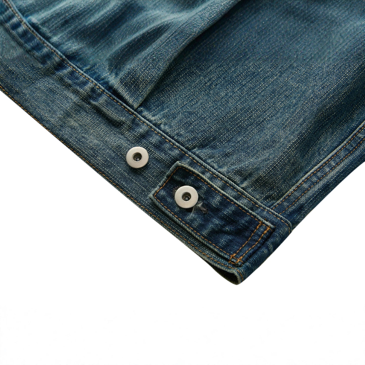 Retro vintage silhouette denim short versatile jacket