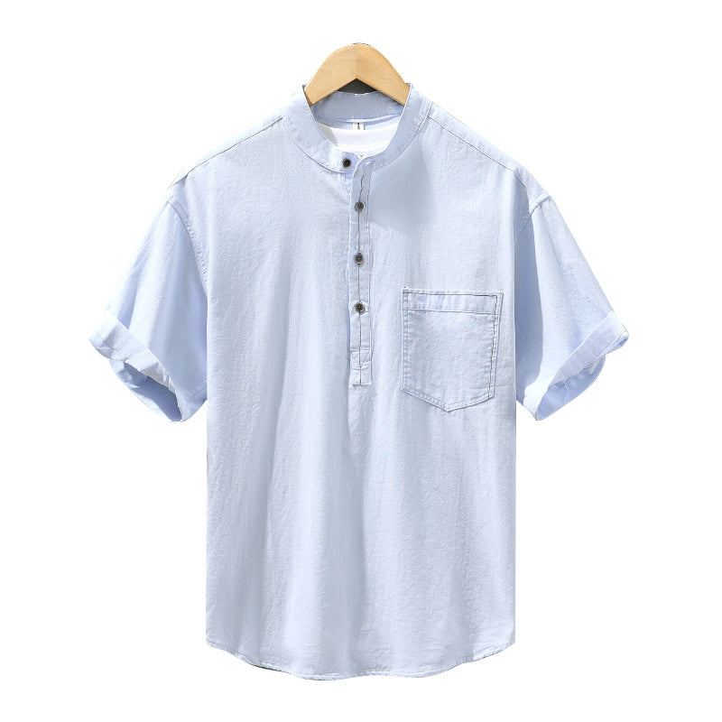 Men's short sleeved shirt loose top