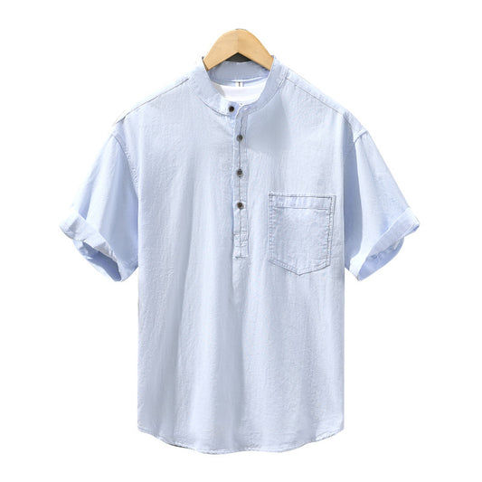 Men's short sleeved shirt loose top