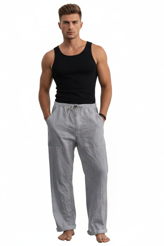 Pantalon à taille élastique