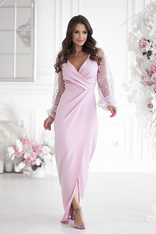 Robe longue Bicotone