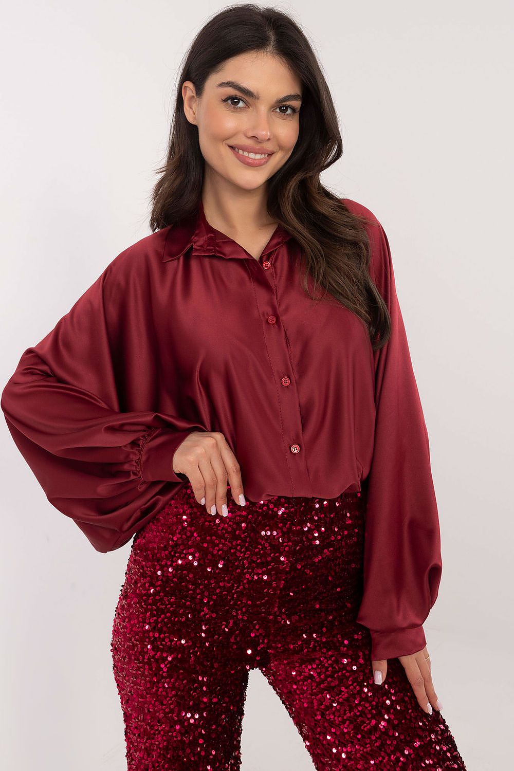  Chemise manche longue model 203113 Italy Moda 